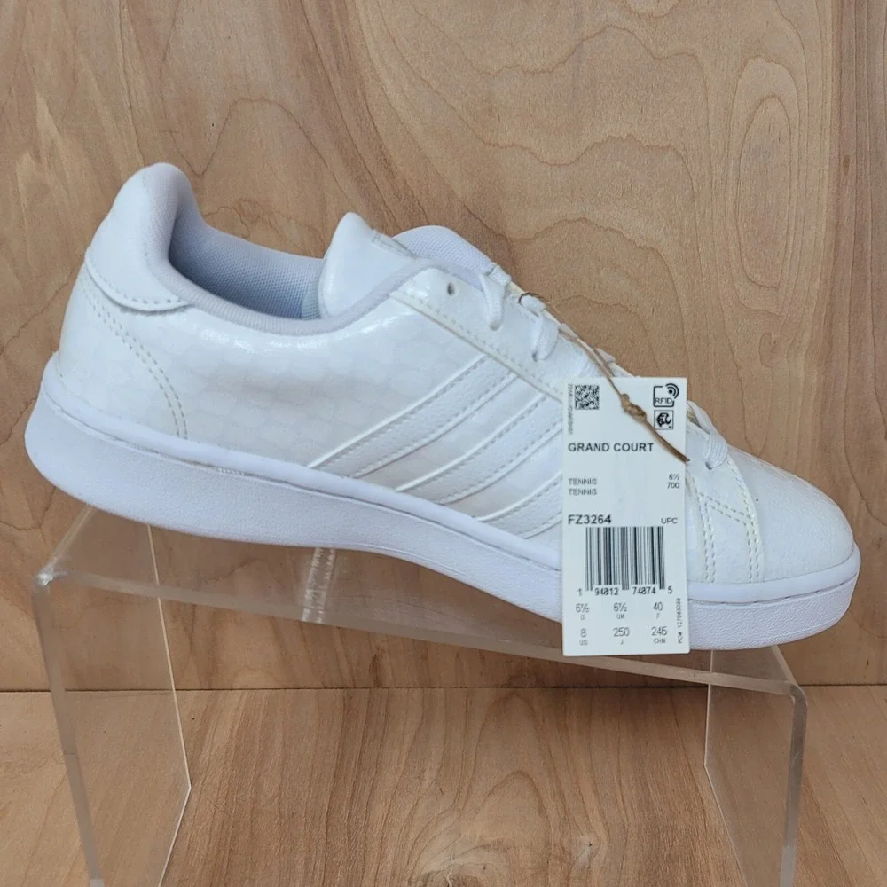 Adidas Women's Grand Court Sneakers Sz 8 M Cloudfoam Comfort White FZ3264